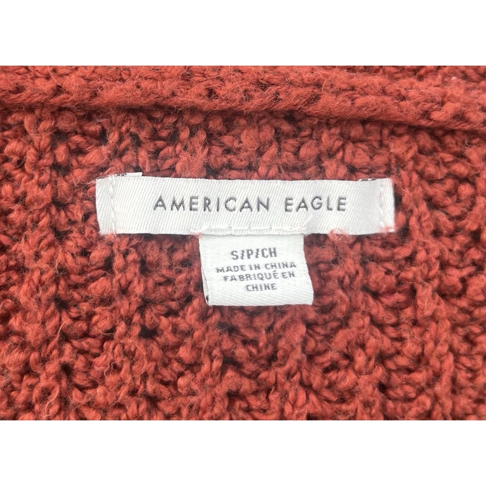 American Eagle Women's Size Small Cardigan Sweater Chunky Knit Buttons Oversized - Picture 5 of 5